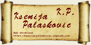 Ksenija Palasković vizit kartica